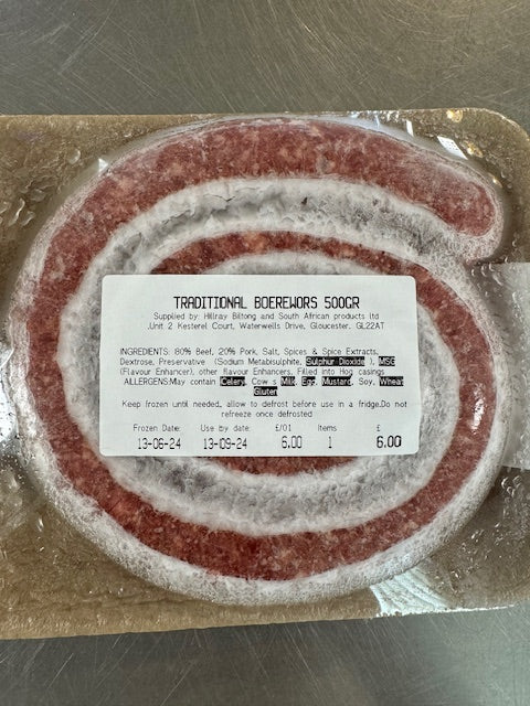 TRADITIONAL BOEREWORS 500gr