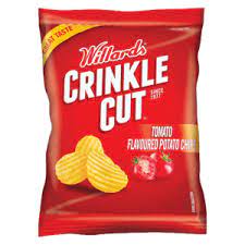 Willards Tomato Crinkle Cut chips 120gr
