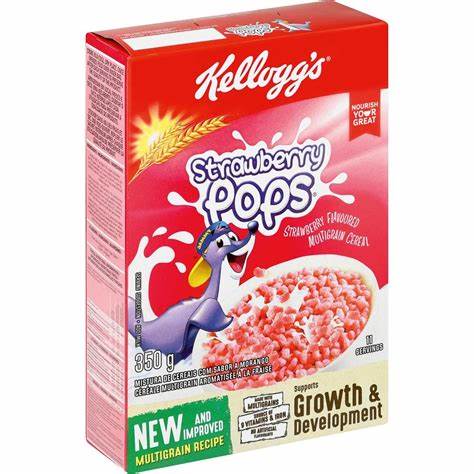 Kelloggs Strawberry pops 350gr